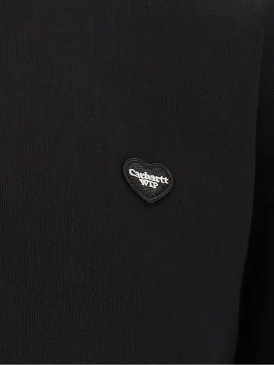 Carhartt Heart-patch Sweatshirt In Black