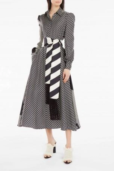Shop Hillier Bartley Abstract-print Midi Dress