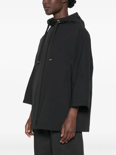 Herno Black Polyamide Elastane Travel Jacket In Black