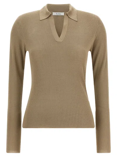 Max Mara Gergo Blouse In Brown