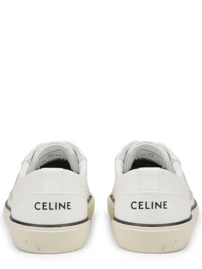 Celine Triomphe Low Top Sneaker In White