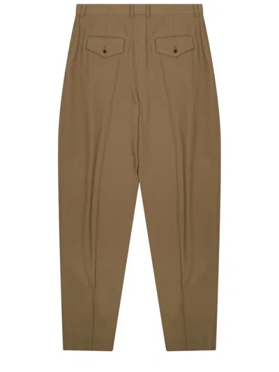 Celine Montauk Wool-blend Pants In Brown