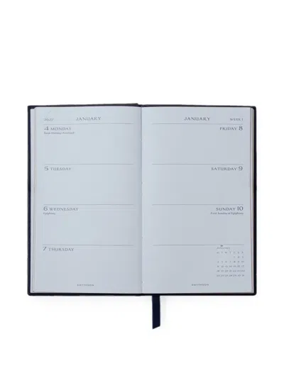 Smythson 2027 Panama Weekly Diary In Blue