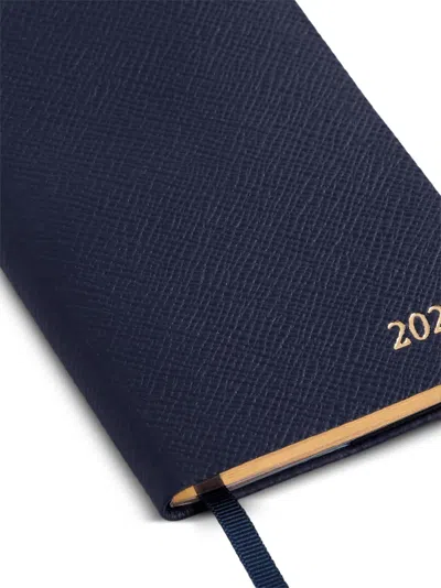 Smythson 2027 Panama Weekly Diary In Blue