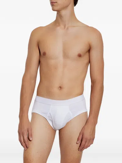 Tom Ford Logo-waistband Briefs In White