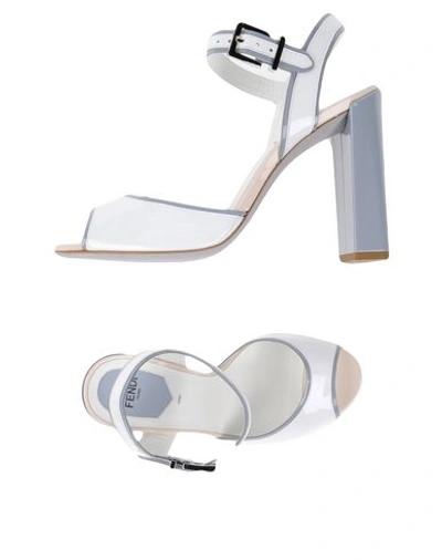 Fendi Sandals In White