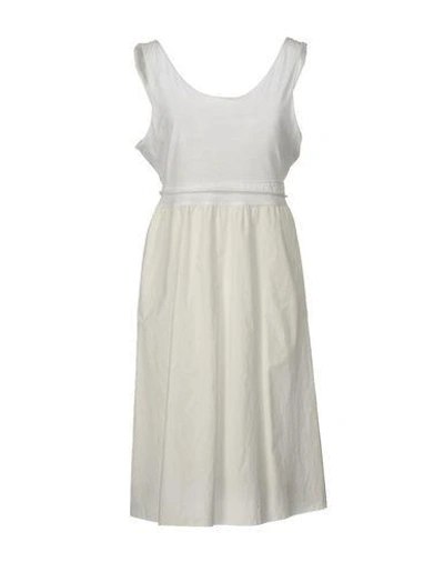 Shop Marni Knee-length Dresses In White