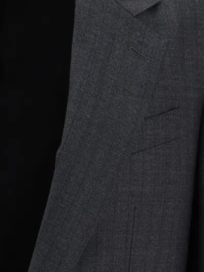 Dolce & Gabbana Pinstripe-pattern Notched-lapel Blazer In Blue