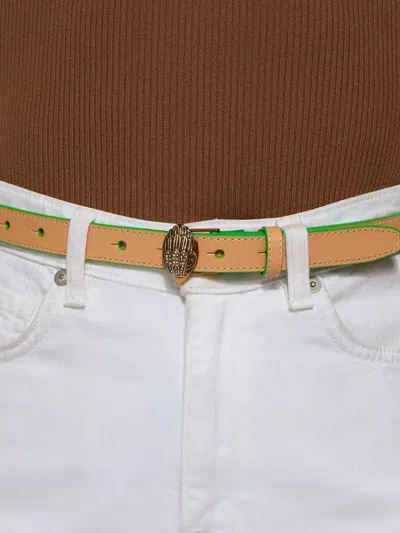 Kurt Geiger Eagle Belt In Nude