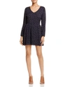 CUPCAKES AND CASHMERE CUPCAKES AND CASHMERE ZADORA LONG SLEEVE FIT-AND-FLARE DRESS,CH18932
