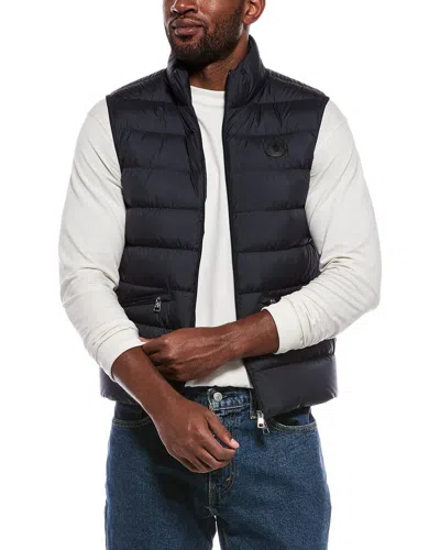 Moncler Treompan Black Padded Gilet In Polyester In Yellow