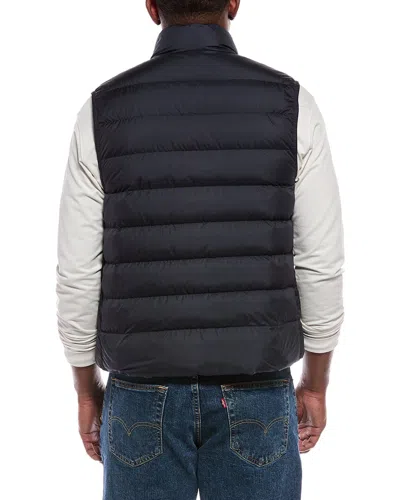 Moncler Treompan Black Padded Gilet In Polyester In Yellow