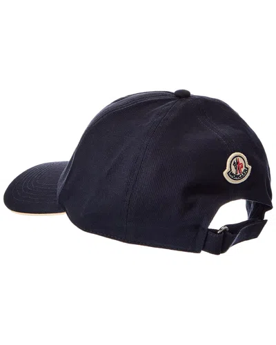 Moncler Casual Cap Curved Brim Eyelet Vents In Blue