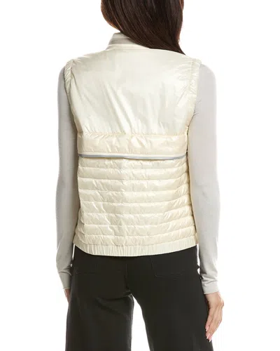 Moncler Grenoble Nylon Down Jacket With Gumiane Quilting In Neutral