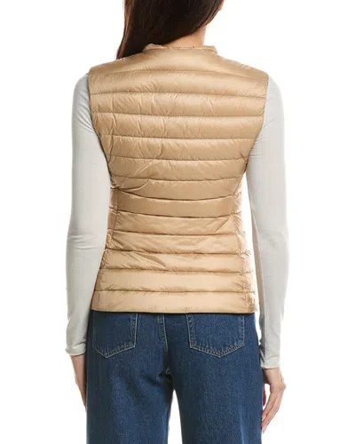 Moncler Down Vest In Nude