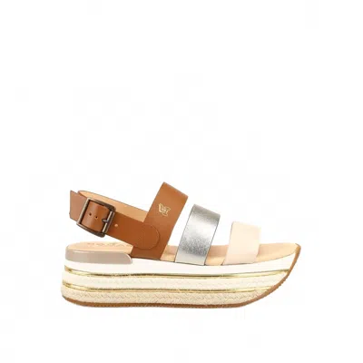 Hogan Panelled Platform Sandals In Multi