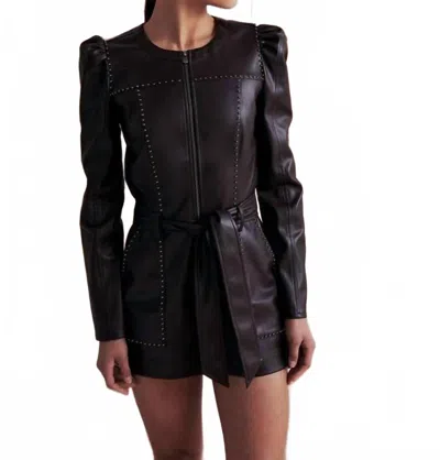 Saylor Lora Romper In Black