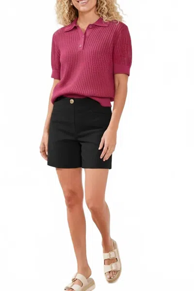Tribal Flatten It Pull-on Shorts In Black In Black