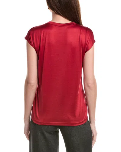 Akris Silk Solid Shirt In Red