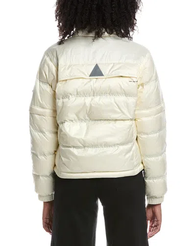 Moncler Mauduits Down Jacket High Collar Pockets In White