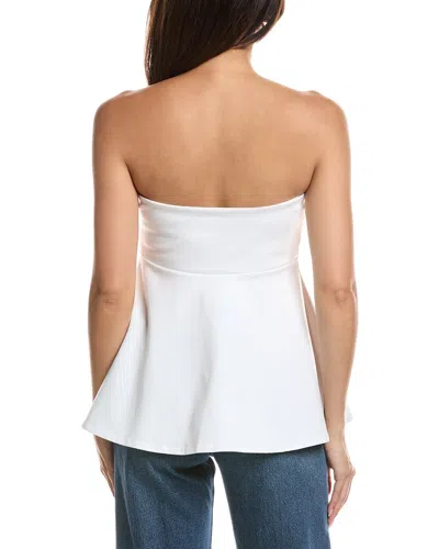 Kenneth Cole Peplum Strapless Pullover In Multi