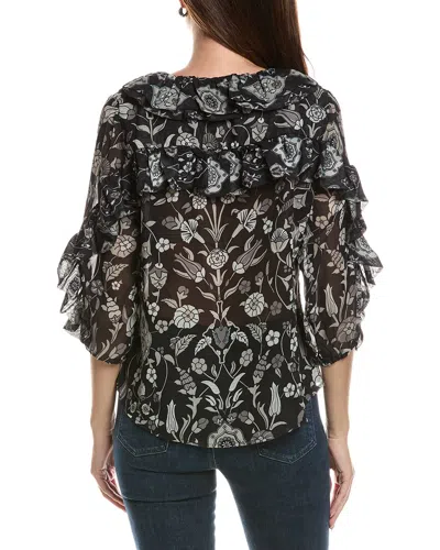 Gretchen Scott Rufflestiltskin Blouse In Black