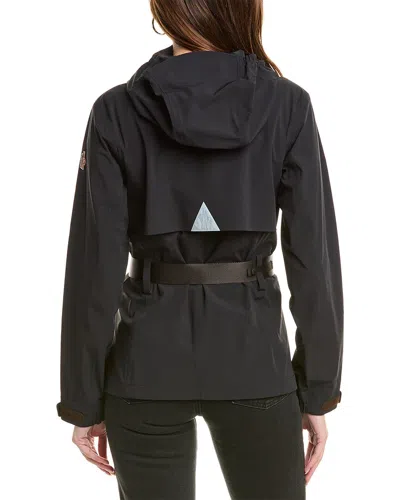 Moncler Relaxed Fit Technical Jacket With Adjustable Features In Black