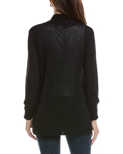 Gretchen Scott Open Cardigan Sweater In Black