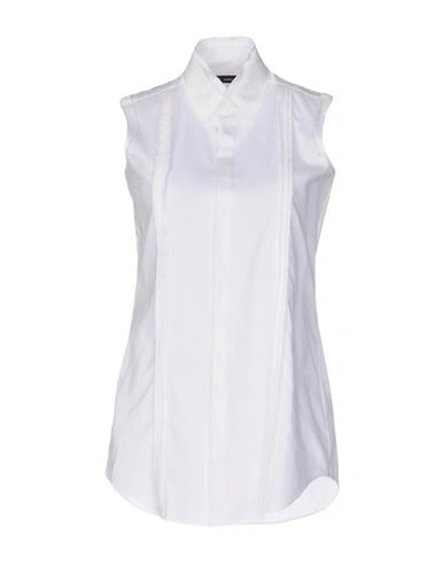 Dsquared2 Solid Colour Shirts & Blouses In White