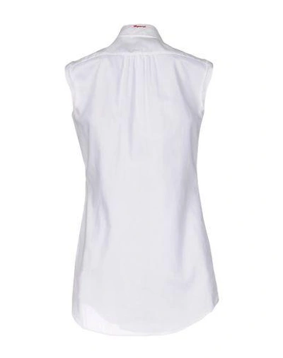 Shop Dsquared2 Solid Color Shirts & Blouses In White