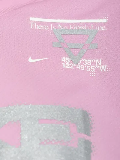 Nike Swift Logo-print Long-sleeve T-shirt In Multi