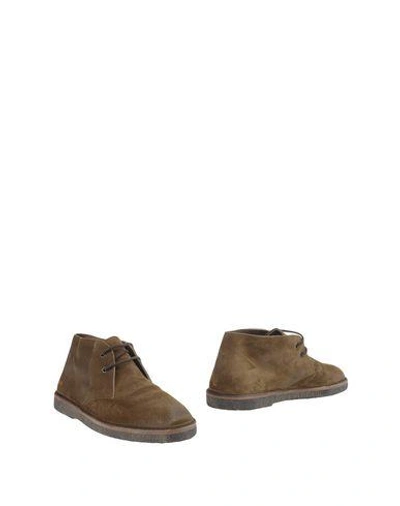 Golden Goose Ankle Boots In Khaki
