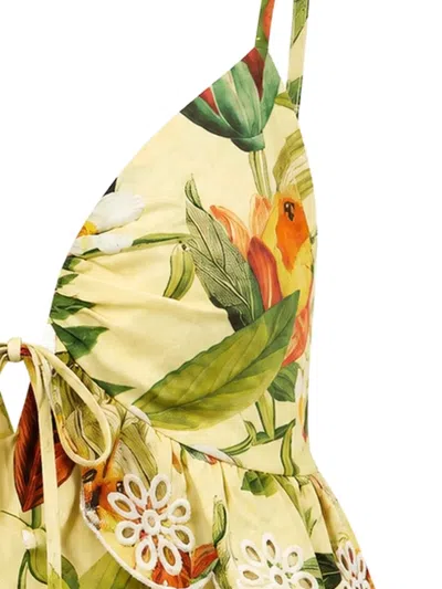 Farm Rio Ruffled Blouse In Multi