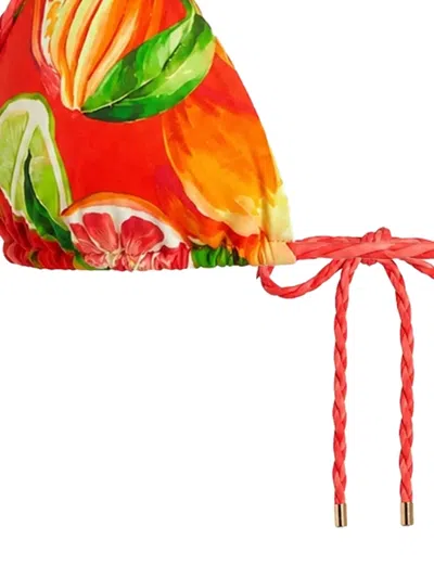 Farm Rio Rope-detail Triangle Bikini Top In Multi