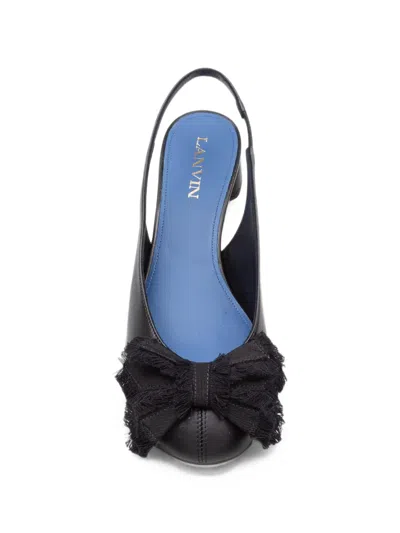 Lanvin Bow-embellished Pumps In Black