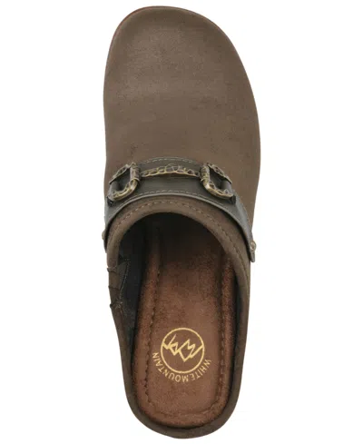 White Mountain Barleys Platform Clog In Army Multi