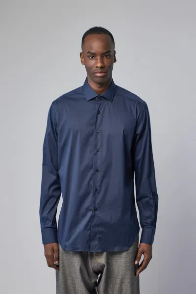 Xacus Camicia Classica In Blue
