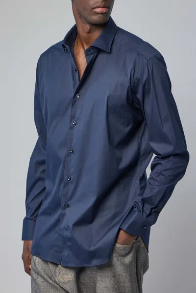 Xacus Camicia Classica In Blue