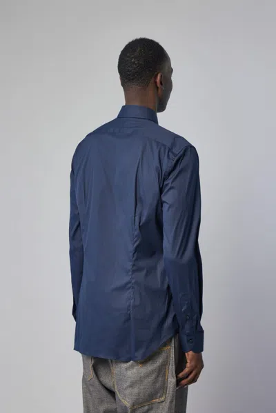 Xacus Camicia Classica In Blue