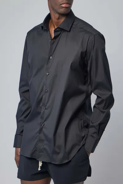 Xacus Camicia Classica In Black