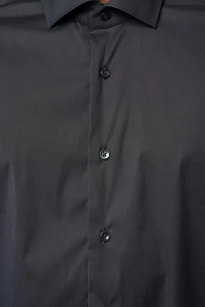 Xacus Camicia Classica In Black