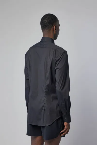Xacus Camicia Classica In Black