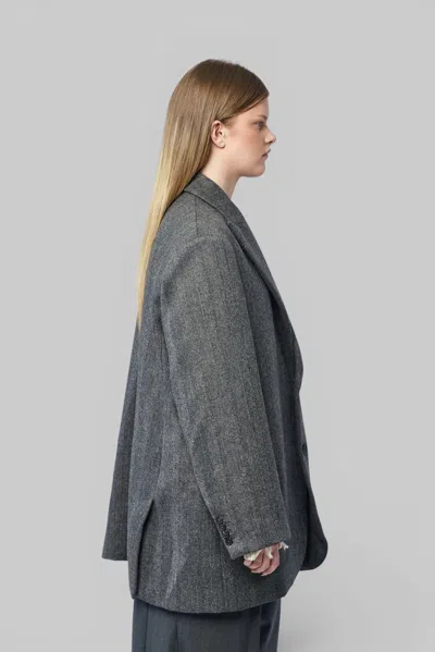 Frenken Blazer Coat In Grey