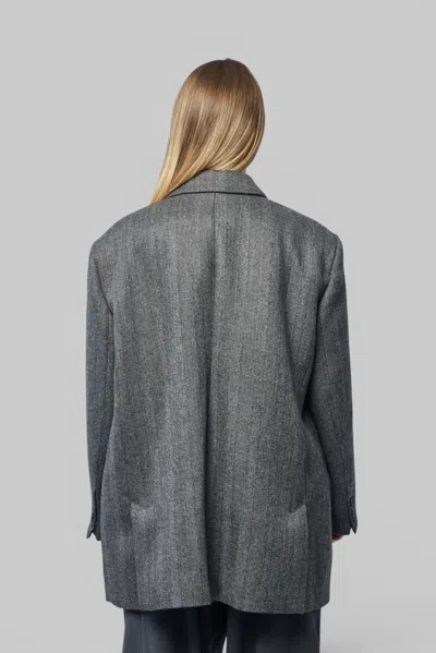 Frenken Blazer Coat In Grey