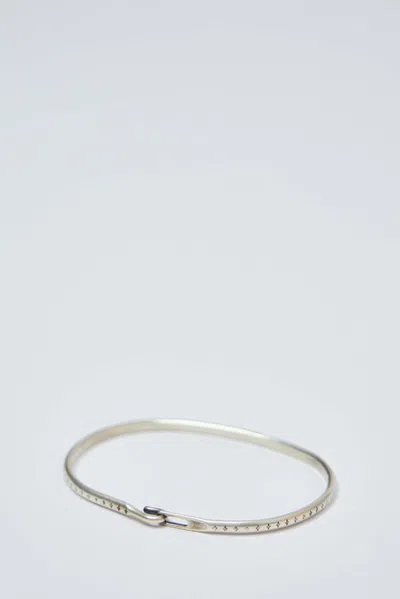 Werkstatt:münchen Bangle Hook Pattern In Metallic