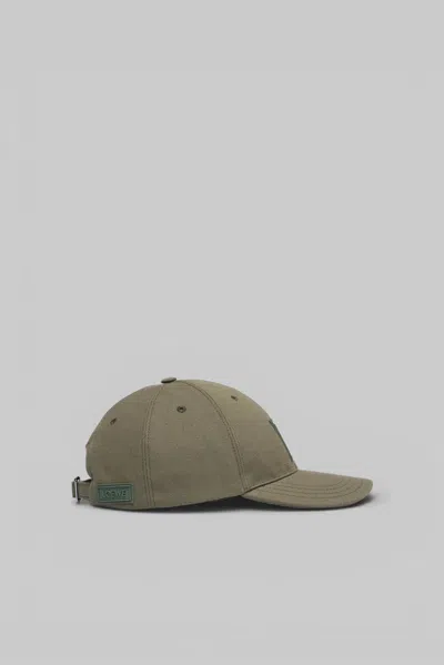 Loewe Flag Patch Cap In Green