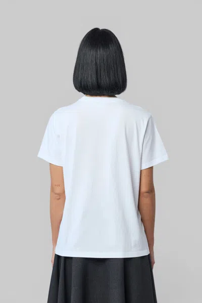 Ganni Womens Bright White Jersey Strawberry Printed Round-neck Cotton-jersey T-shirt In White