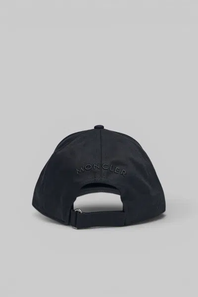 Moncler Baseball Cap In Black