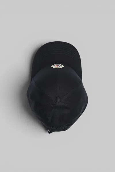 Moncler Baseball Cap In Black