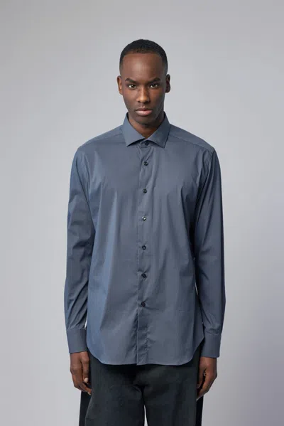 Xacus Camicia Classica In Blue